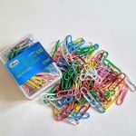 Kit 100 Clips Coloridos Tilibra 2/0