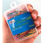 Kit 100 Clips Coloridos Tilibra 2/0