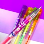 Kit 5 Caneta Cis Pop Gel Neon Glitter 1.0mm