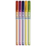 Kit 5 Caneta Cis Pop Gel Neon Glitter 1.0mm