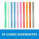 Kit 10 Caneta Cis Fun Escrita Fina 0.7mm - Corpo Decorado Fofo