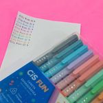Kit 10 Caneta Cis Fun Escrita Fina 0.7mm - Corpo Decorado Fofo