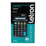 Calculadora de Bolso Leonora Letron 8 Dígitos Preta Básic Solar
