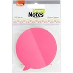 Bloco Notas Adesivas para Recados ou Anotações BRW Balão Neon 100 Folhas