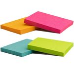 Post It Bloco de Notas Adesivo Neon Tropical 4 x 50 Folhas
