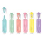 Kit 6 Caneta Marca Texto Maped Tom Pastel