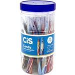Kit 50 Caneta Cis Candy - Pote Ponta Fina 0.7mm