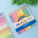 Kit 24 Lápis de Cor Tons Pastel Cis Criatic