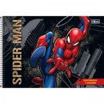 Caderno de Cartografia e Desenho Tilibra Espiral Homem Aranha Capa Dura 80 Folhas