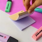 Bloco para Lembretes e Notas Tilibra 100 Folhas Tom Pastel - Lettering - Pautado, Pontilhado, Checklist, Quadriculado