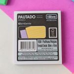 Bloco para Lembretes e Notas Tilibra 100 Folhas Tom Pastel - Lettering - Pautado, Pontilhado, Checklist, Quadriculado