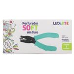 Perfurador LeoArte 1 Furo Soft Touch Cabo Emborrachado Tipo Alicate