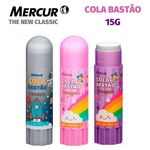 Cola Bastão Mercur Decorada Fofa - Cores Mágicas Tom Pastel e Sistema Solar Universo