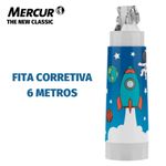 Fita Corretiva Recarregável Mercur Decorada Sistema Solar Universo e Cores Mágicas Rosa - Aparelho ou Refil