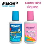 Corretivo Líquido Mercur Decorado 18ml - Cores Mágicas ou Sistema Solar Universo Tom Pastel
