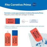 Fita  Corretiva Mercur Prima (Igual a Borracha Bicolor Clássica) - 6 Metros