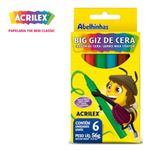 Big Giz de Cera Acrilex Tradicional Neon Glitter Tons de Pele