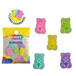 Kit Mini Borracha Ursinhos Acrilex Estilo Bala de Gelatina Fini Haribo