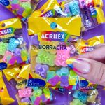 Kit Mini Borracha Ursinhos Acrilex Estilo Bala de Gelatina Fini Haribo