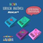 Borracha Mercur Anatômica Tom Pastel - Kit ou Unidade