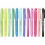 Kit Marca Texto Cis Lumini Trend Colors Caneta Tons Pastel Black Preto