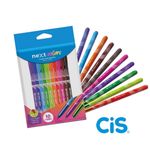 Kit Caneta Cis Next Ponta Fina 0.7mm - Coloridas