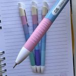 Caneta Cis Dolce Color Retrátil Ponta Ultra Fina Agulha 0.4mm Fofa Tom Pastel - Kit ou Unidade