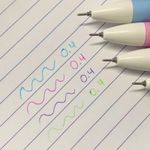 Caneta Cis Dolce Color Retrátil Ponta Ultra Fina Agulha 0.4mm Fofa Tom Pastel - Kit ou Unidade