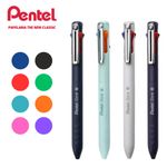 Caneta Pentel 4 em 1 Izee Retrátil Ponta Fina 0.7mm