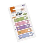Marcador de Página Adesivo BRW Smart Notes Ursinho Coelho 5 Modelos - 20 Folhas cada - 12x44mm