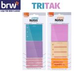 Kit BRW Tritak Bloco de Notas Adesivas + Marcador de Texto