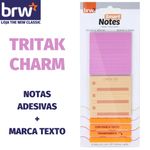 Kit BRW Tritak Bloco de Notas Adesivas + Marcador de Texto