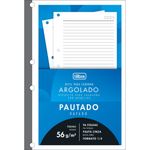 Refil Caderno Argolado Fichário 1/4 Tiliflex Tilibra Pautado - 96 Folhas