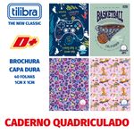 Caderno Quadriculado Tilibra D+ Capa Dura Brochura 1cm x 1 cm - 40 Folhas