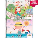 Caderno de Cartografia e Desenho Tilibra Espiral Feminino Capa Dura - 48 ou 96 Folhas