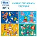 Caderno de Cartografia e Desenho Tilibra Espiral Masculino Capa Dura - 48 ou 96 Folhas