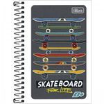 Caderneta Tilibra D+ Capa Flexível A8 - 96 ou 48 Folhas - Gatinho e Skate