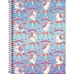 Caderno Universitário Tilibra Bunnyfly 10 Matérias 160 Folhas - Espiral Capa Dura Coelho Vintage Fofo
