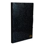 Pasta Dello Ofício com Aba e Lombo 2cm Secrets Glitter Perfumada A4 - Kit ou Unidade