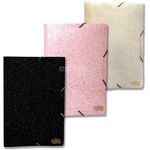 Pasta Dello Ofício com Aba Secrets Glitter Perfumada A4 - Kit ou Unidade