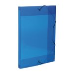 Pasta Dello Ofício com Lombo 2cm e Aba Elástica Colorida Top Line - Transparente - Preta - Kit ou Unidade