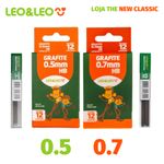 Grafite Leo&Leo para Lapiseira 0.7mm ou 0.5mm Refil com 12 minas