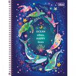Caderno Tilibra Connect Bubble Fofo Espiral Universitário 10 Matérias 160 Folhas