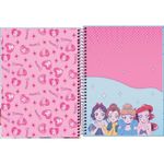 Caderno Universitário Tilibra Princesas Mangá Disney Espiral Fofo 10 Matérias 160 Folhas