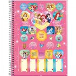 Caderno Universitário Tilibra Princesas Disney 10 Matérias 160 Folhas Fofo Espiral