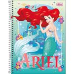 Caderno Universitário Tilibra Princesas Disney 10 Matérias 160 Folhas Fofo Espiral