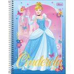 Caderno Universitário Tilibra Princesas Disney 10 Matérias 160 Folhas Fofo Espiral