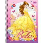 Caderno Universitário Tilibra Princesas Disney 10 Matérias 160 Folhas Fofo Espiral