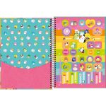 Caderno Universitário Tilibra Squishmallow Espiral Fofo 10 Matérias 160 Folhas