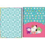 Caderno Universitário Tilibra Squishmallow Espiral Fofo 10 Matérias 160 Folhas